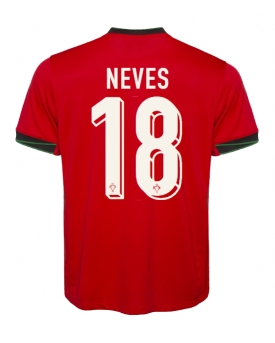 Portogallo Ruben Neves #18 Maglia Gara Casa Repliche Europei 2024